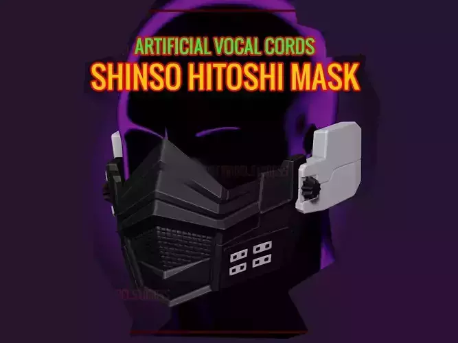 Shinso Hitoshi Mask My Hero Academia - Artificial Vocal Cords 3D print model