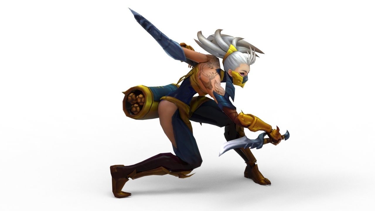 Akali Stinger - League of Legends 3D print model_4