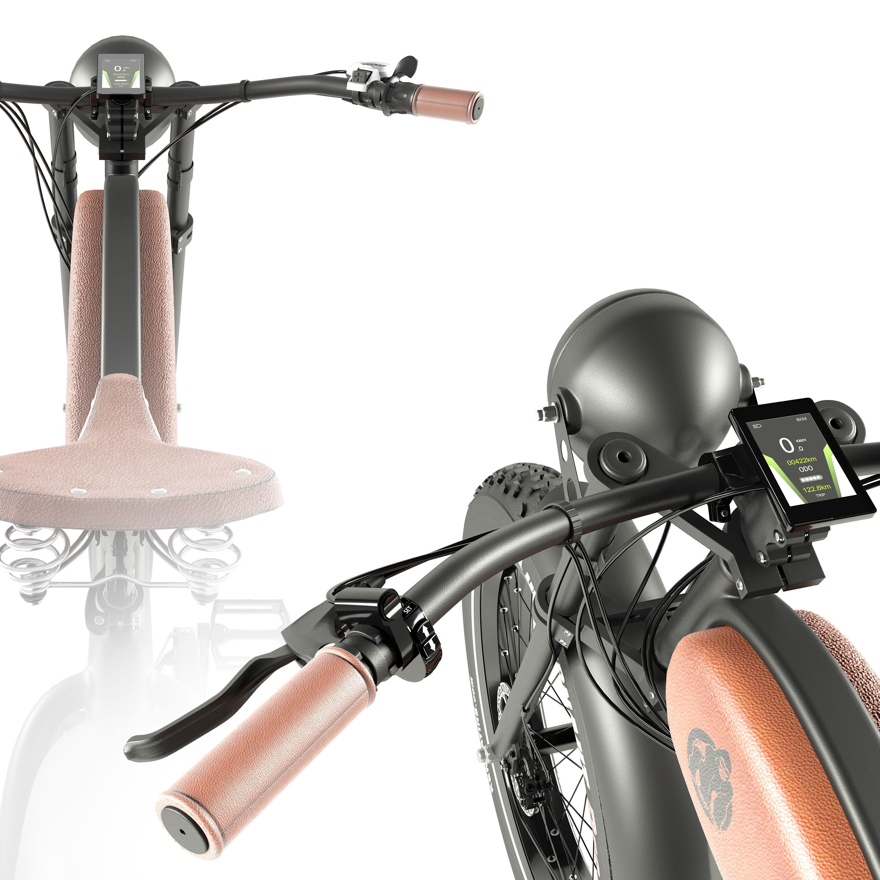 bike electric  3D model_4