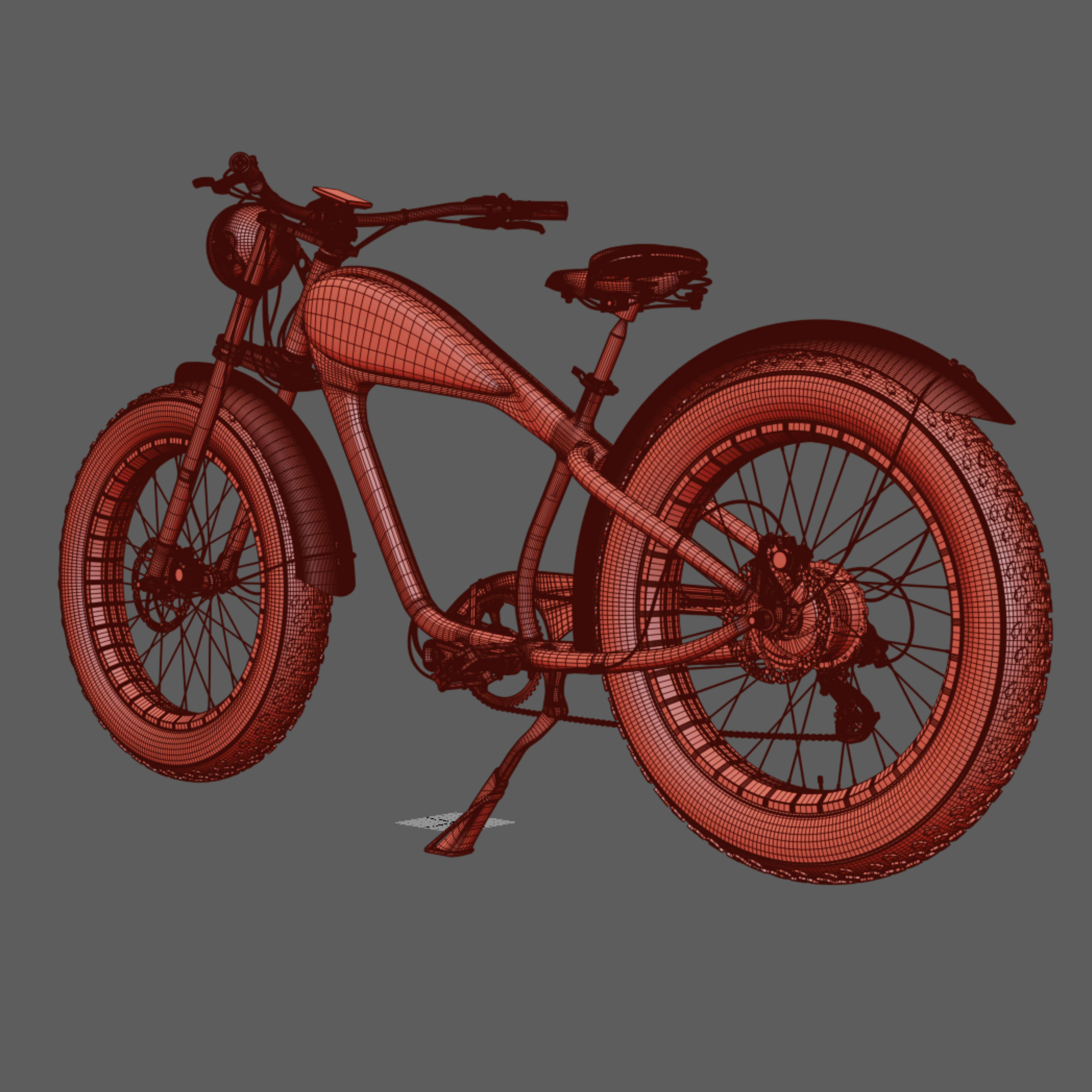 bike electric  3D model_8