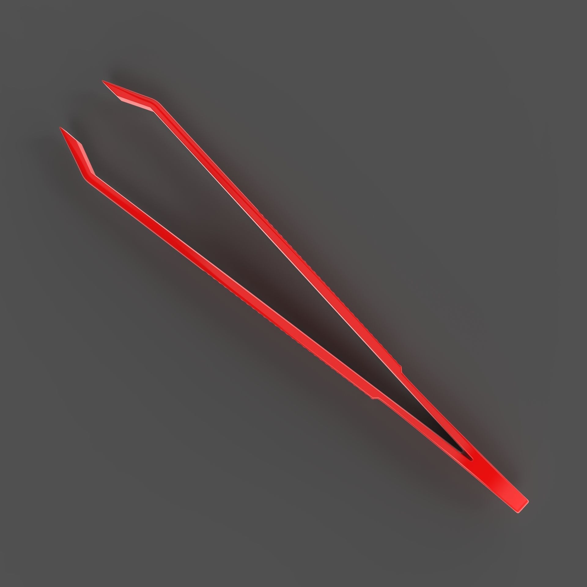 Tweezers pair of 3D model_7