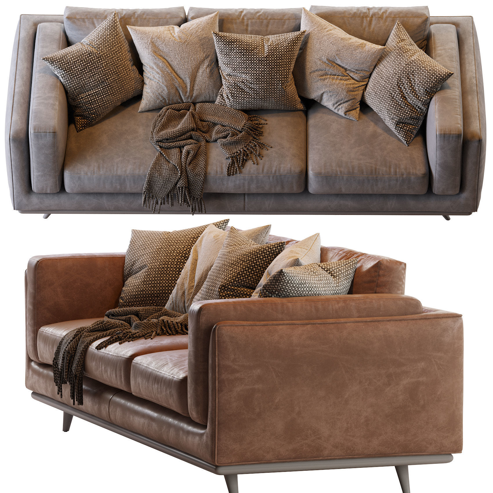 Zander Sofa 3D model_2