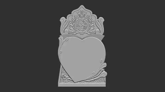 Islamic Memorial Tombstone for cnc Carving 3D print model