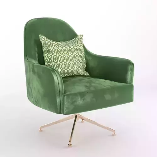 Green Velvet Armchair