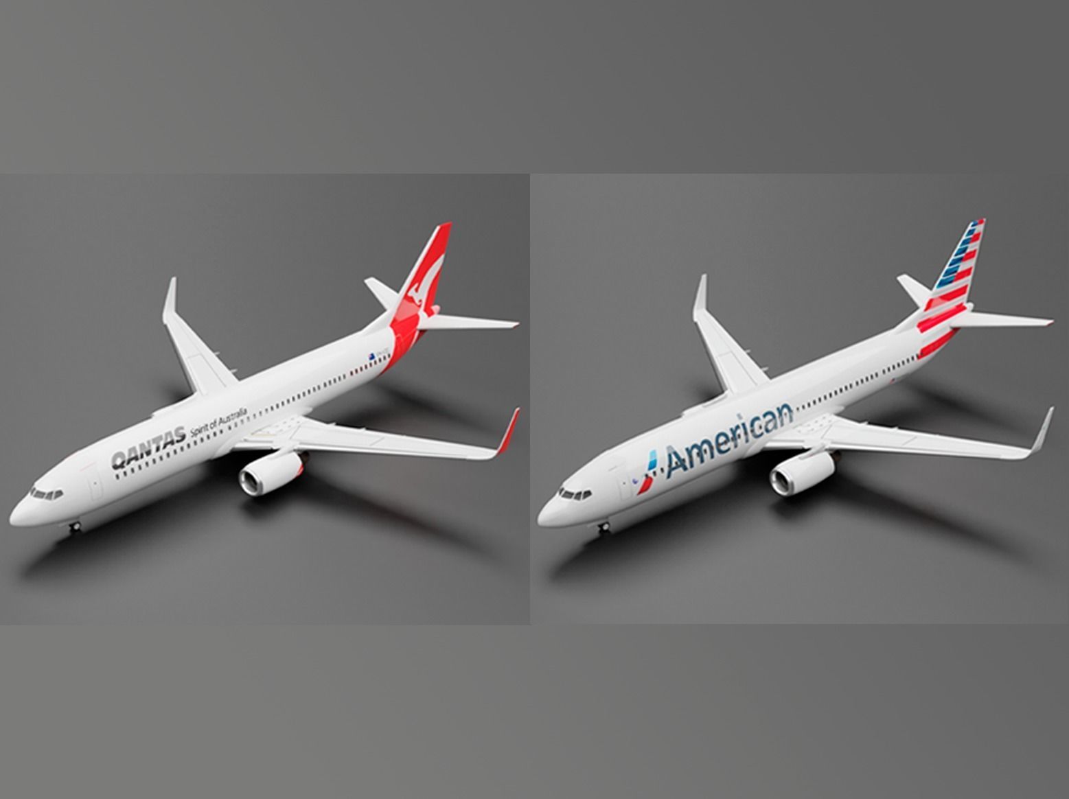 Boeing 737-800 10 Liveries Pack 3D Model Collection_3