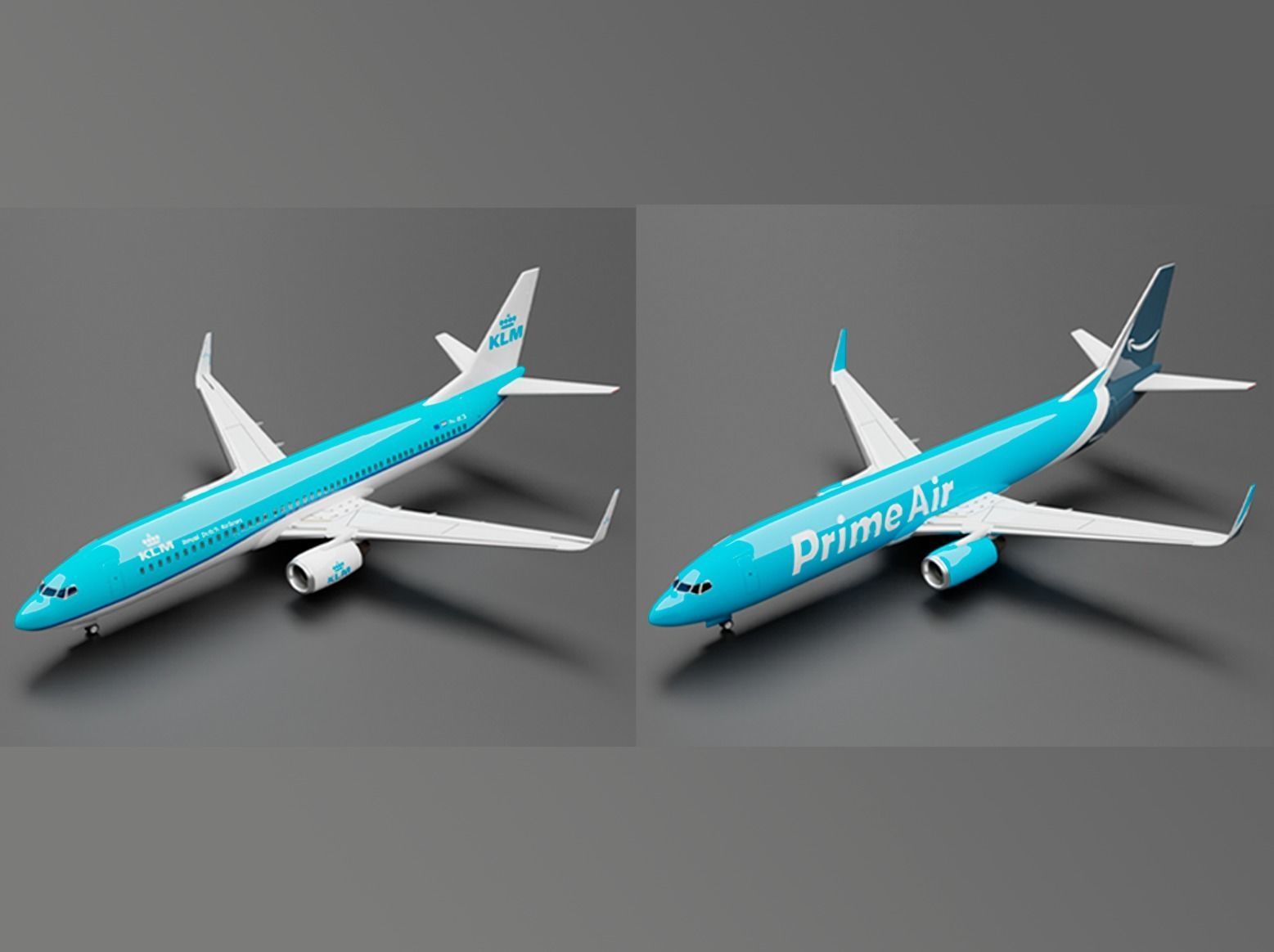 Boeing 737-800 10 Liveries Pack 3D Model Collection_4