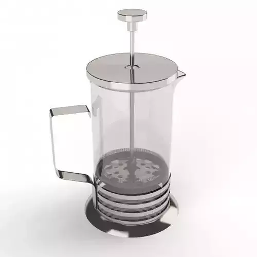 Cafetiere french press coffee maker 3D model