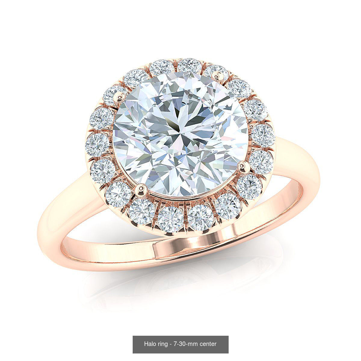Fancy Halo engagement ring 6-file Collection _12