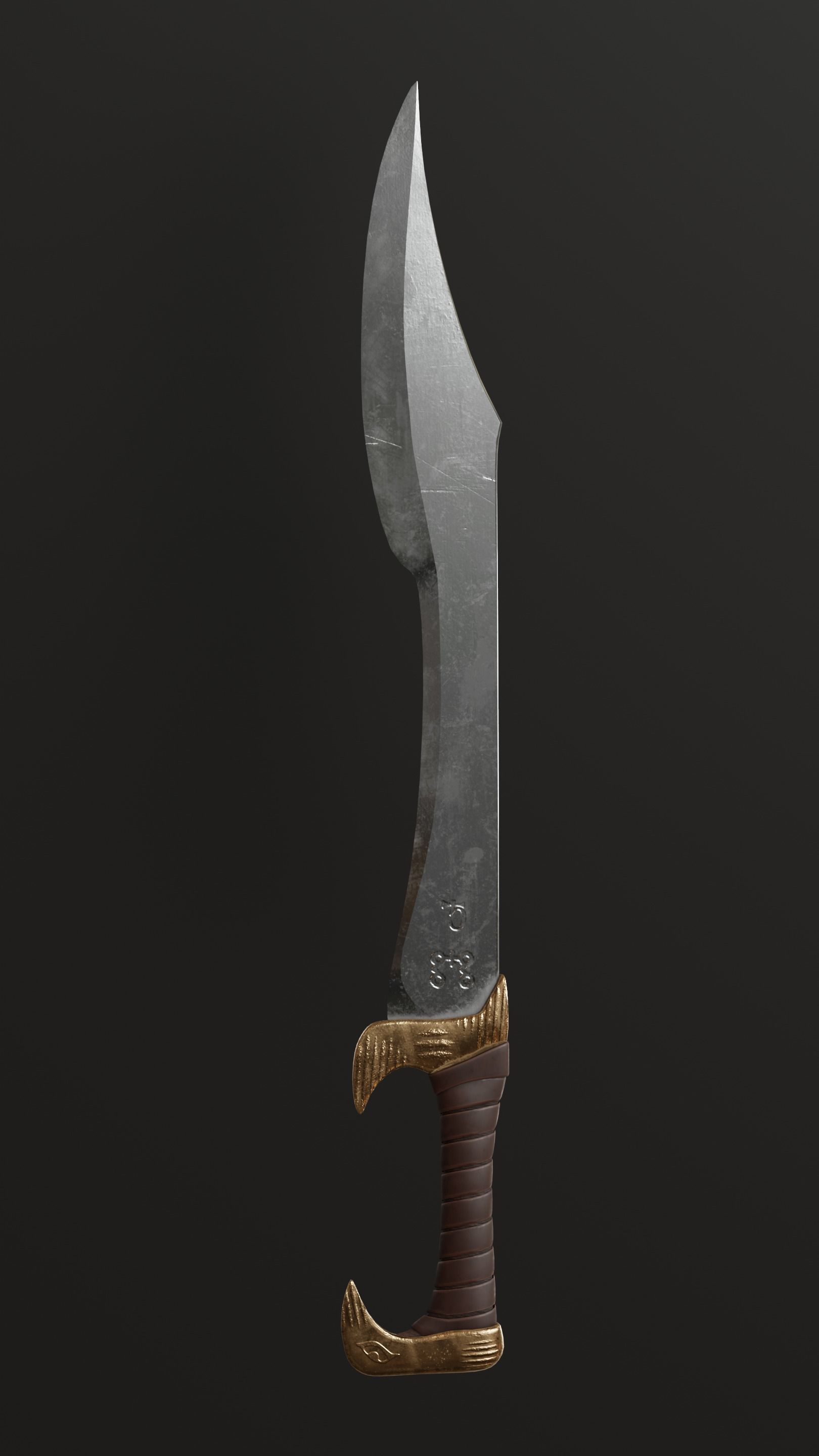 Eagle Sword Low-poly 3D model_10