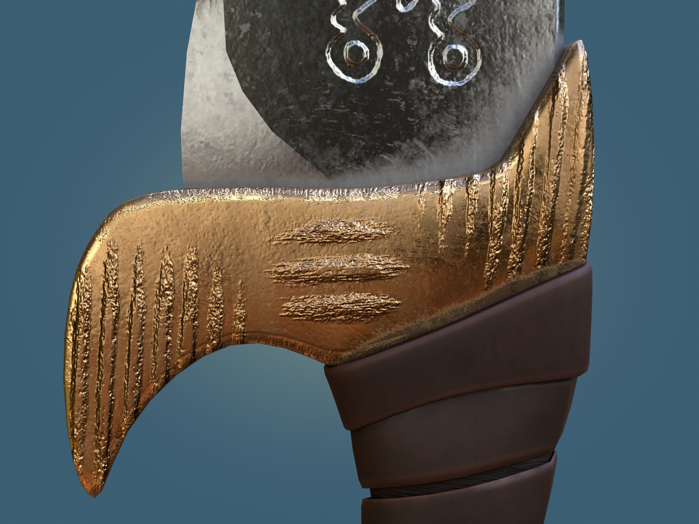 Eagle Sword Low-poly 3D model_4