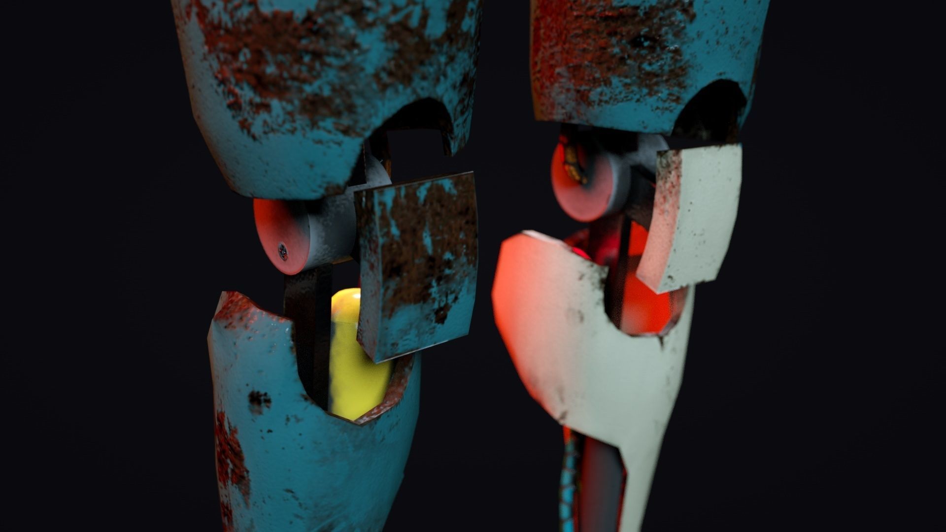 Cartoon Character Robot Low-poly 3D model_13