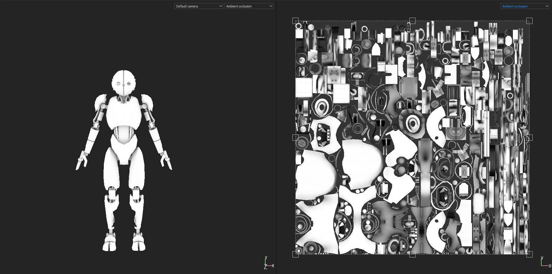 Cartoon Character Robot Low-poly 3D model_25