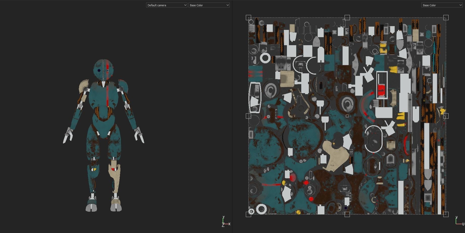 Cartoon Character Robot Low-poly 3D model_20