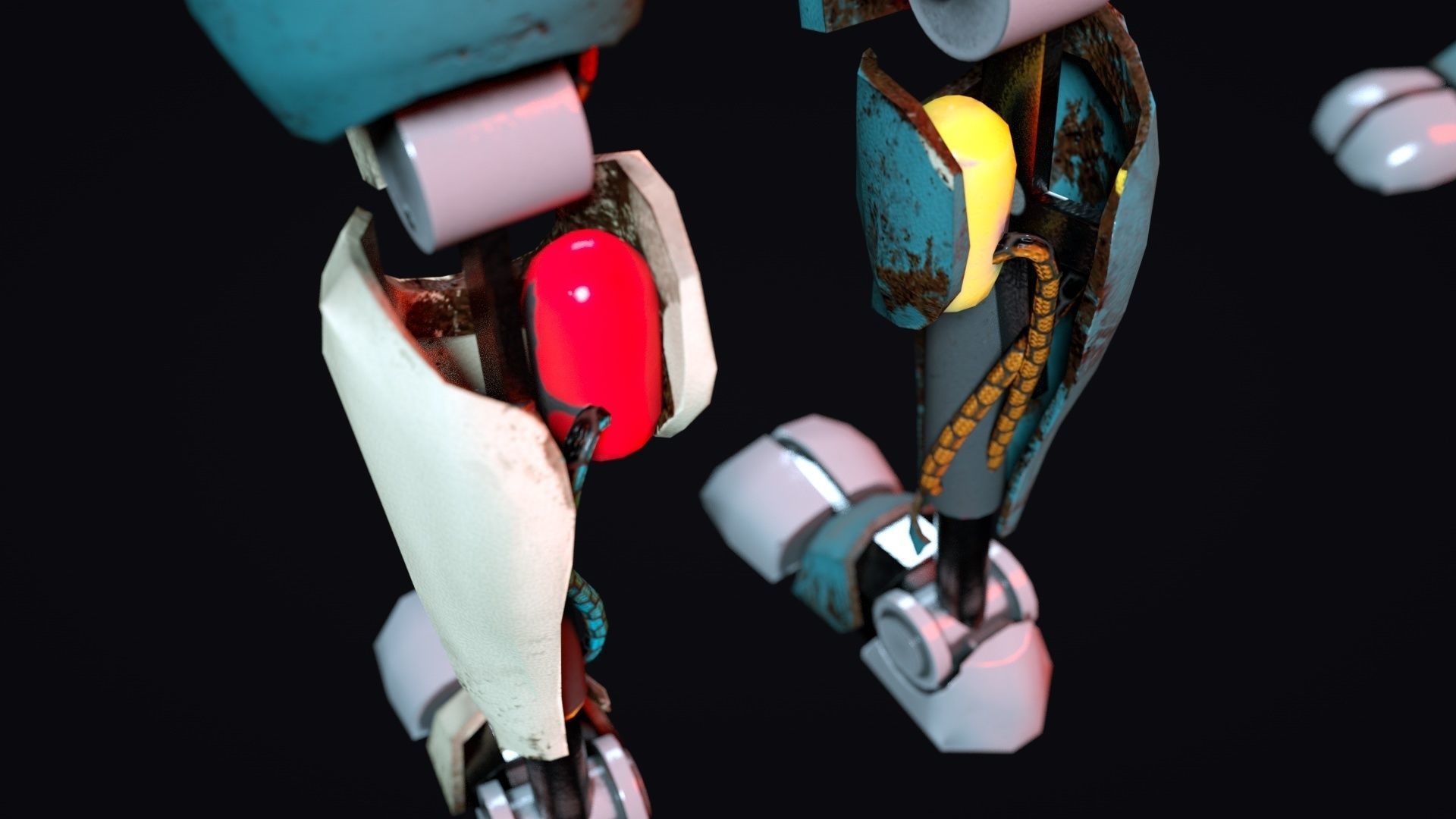 Cartoon Character Robot Low-poly 3D model_14