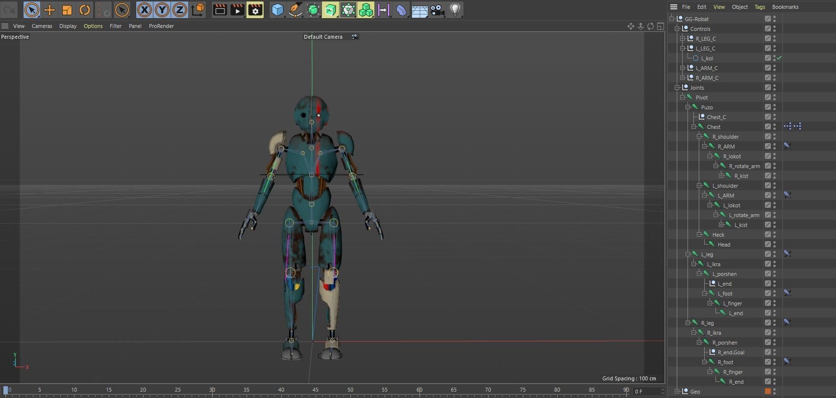 Cartoon Character Robot Low-poly 3D model_26