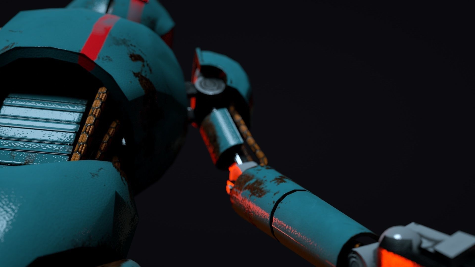 Cartoon Character Robot Low-poly 3D model_18