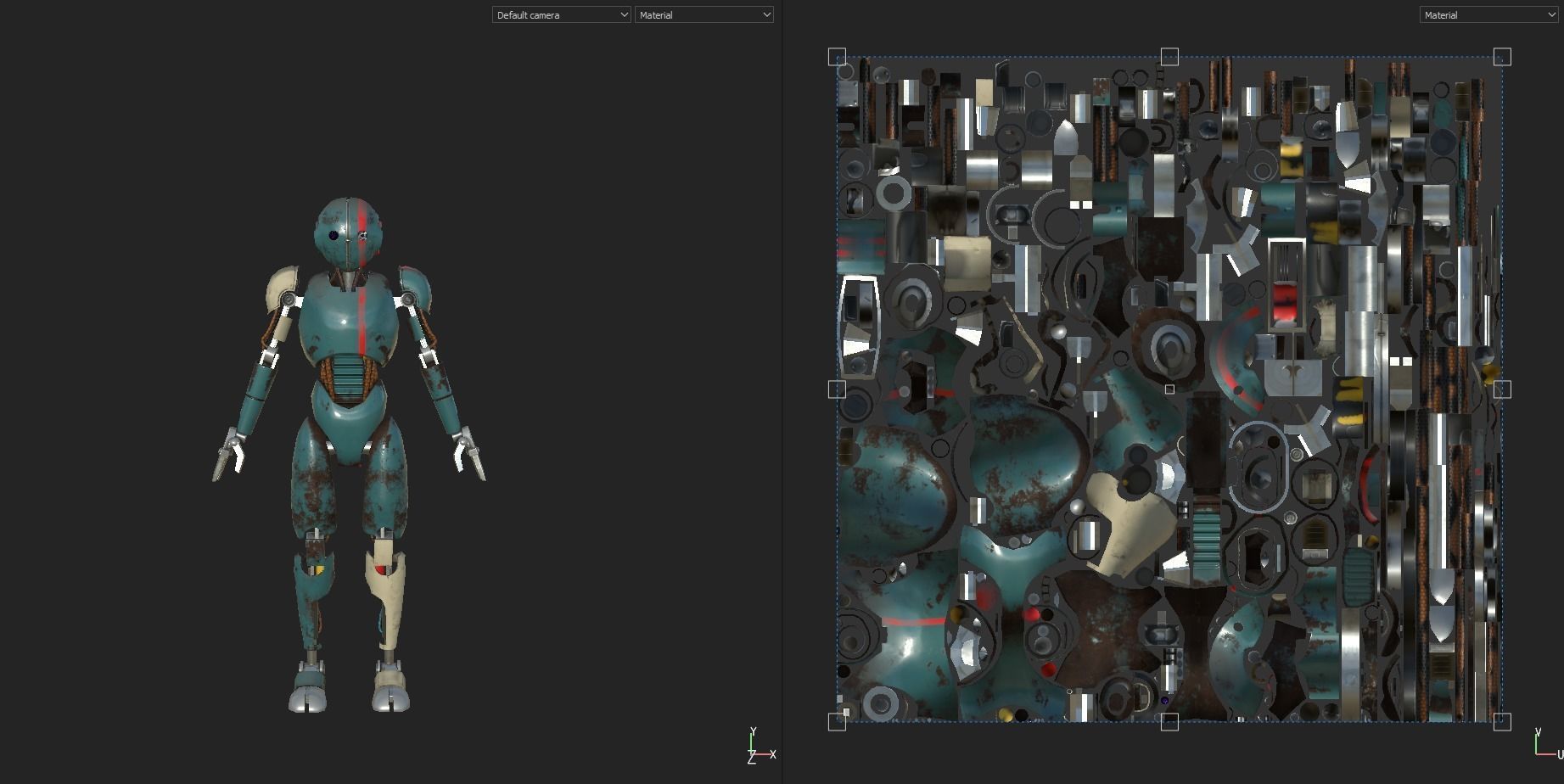 Cartoon Character Robot Low-poly 3D model_19