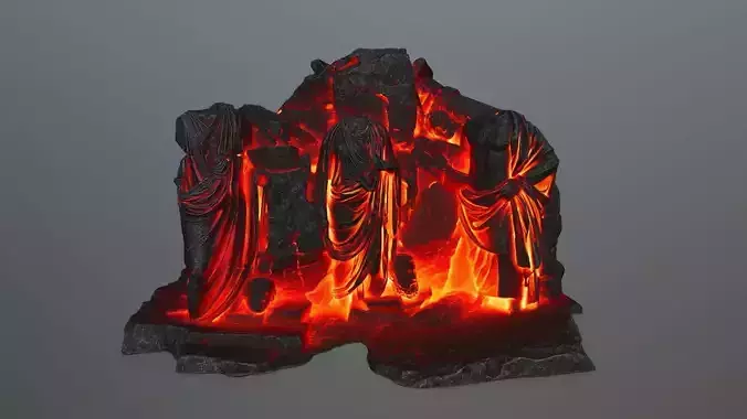 lava statue  
