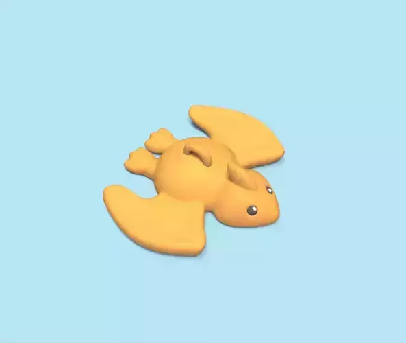 Flying pterodactyl 3D print model