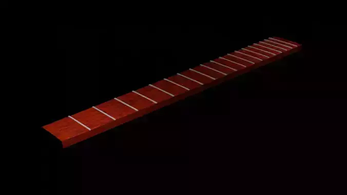 Acoustic Guitar Fret Board 3D model