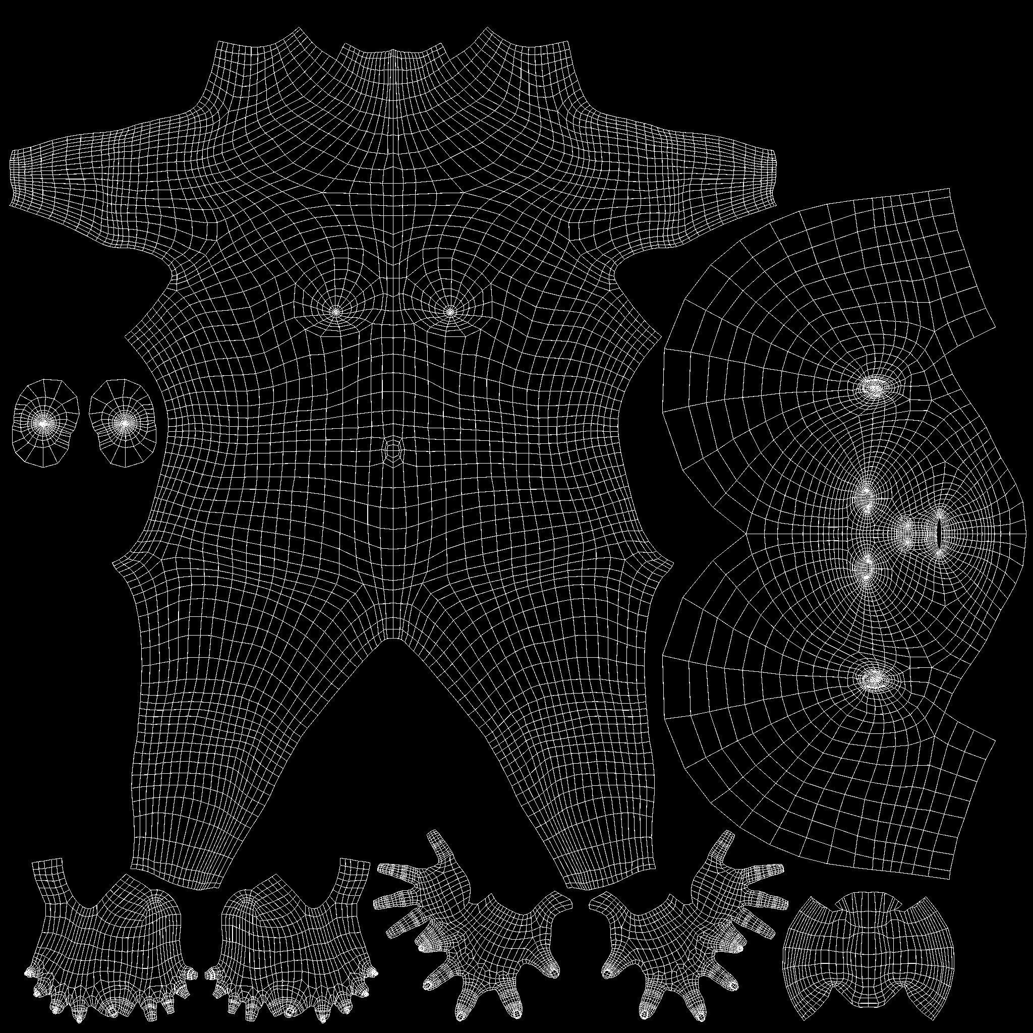 Realistic 3d model male with rigging Low-poly 3D model_8