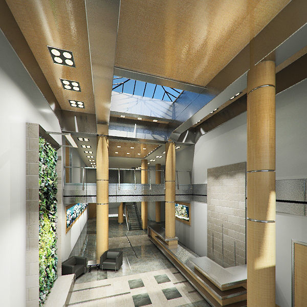 Building Lobby 3D model_1