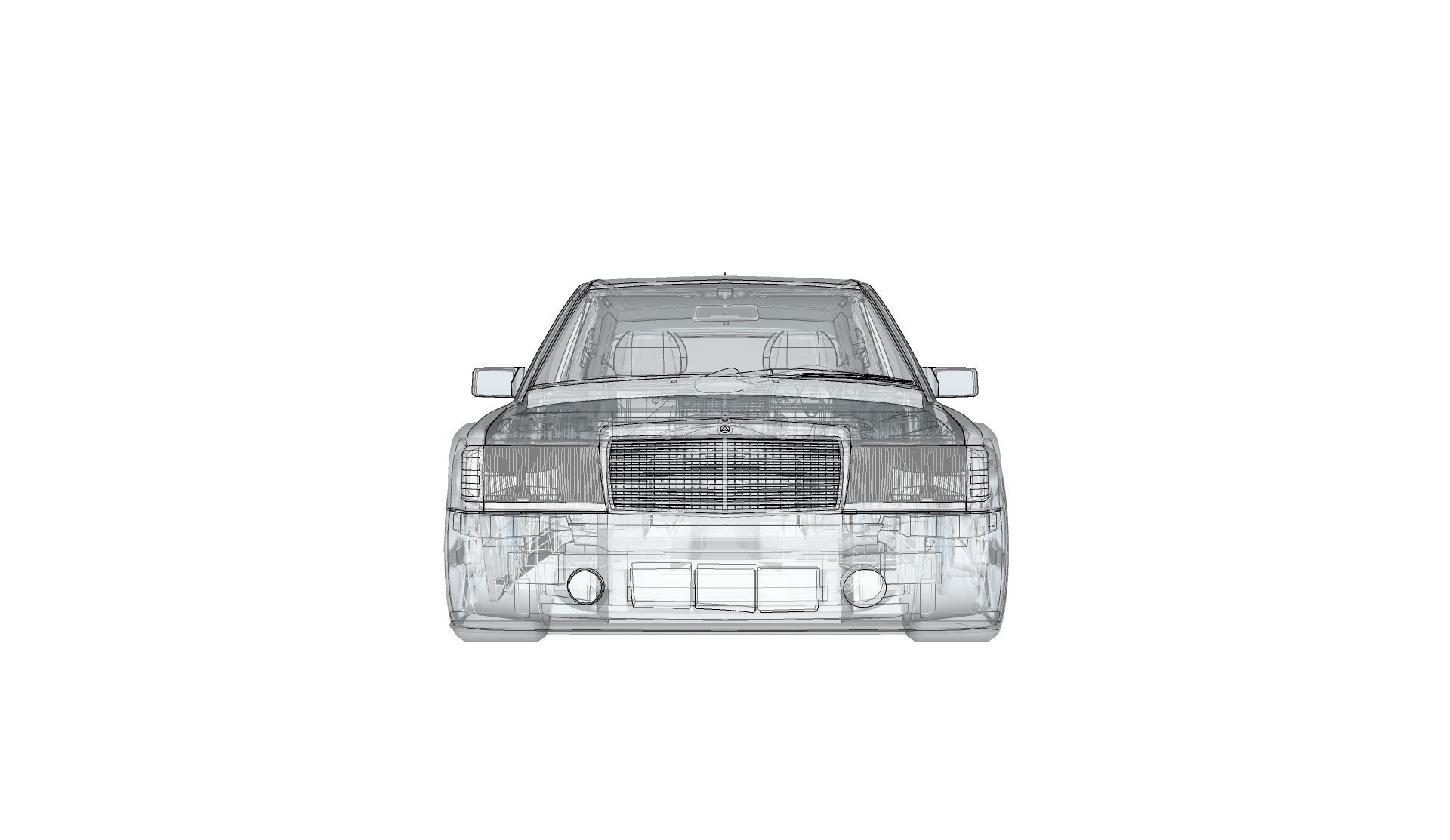 mercedes 190 evo 2 3D model_9