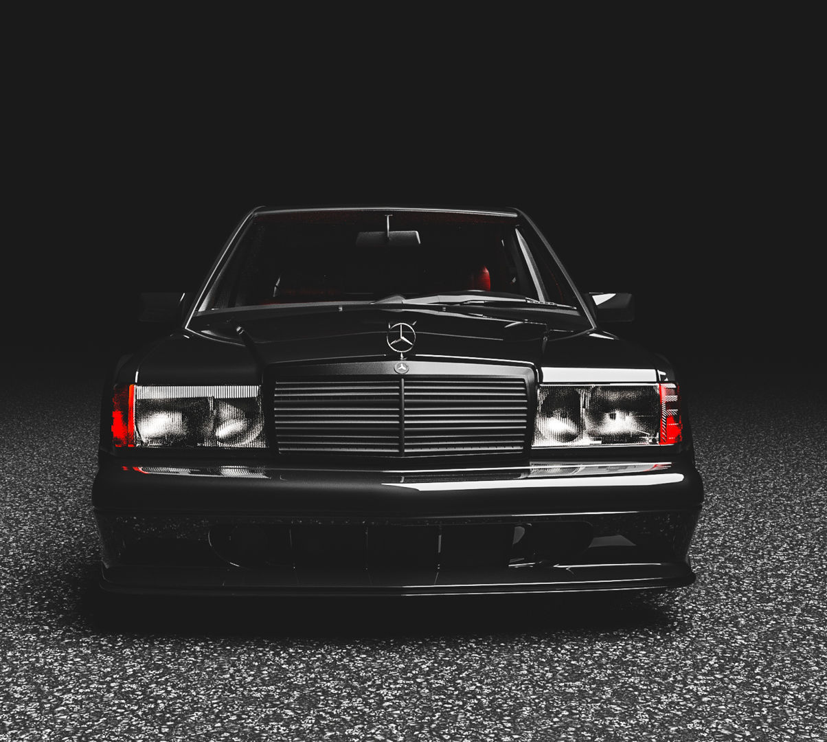 mercedes 190 evo 2 3D model_1