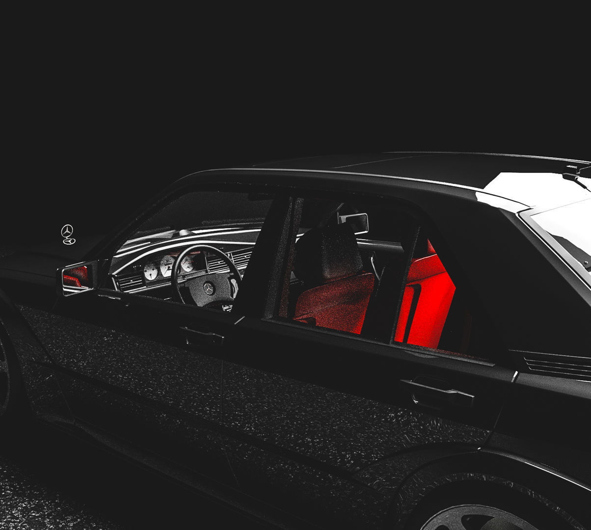 mercedes 190 evo 2 3D model_4