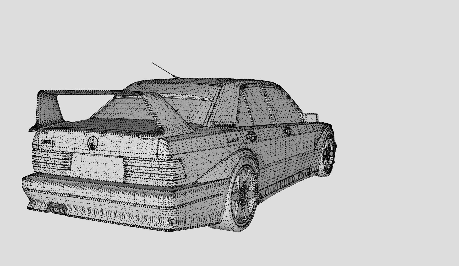 mercedes 190 evo 2 3D model_11
