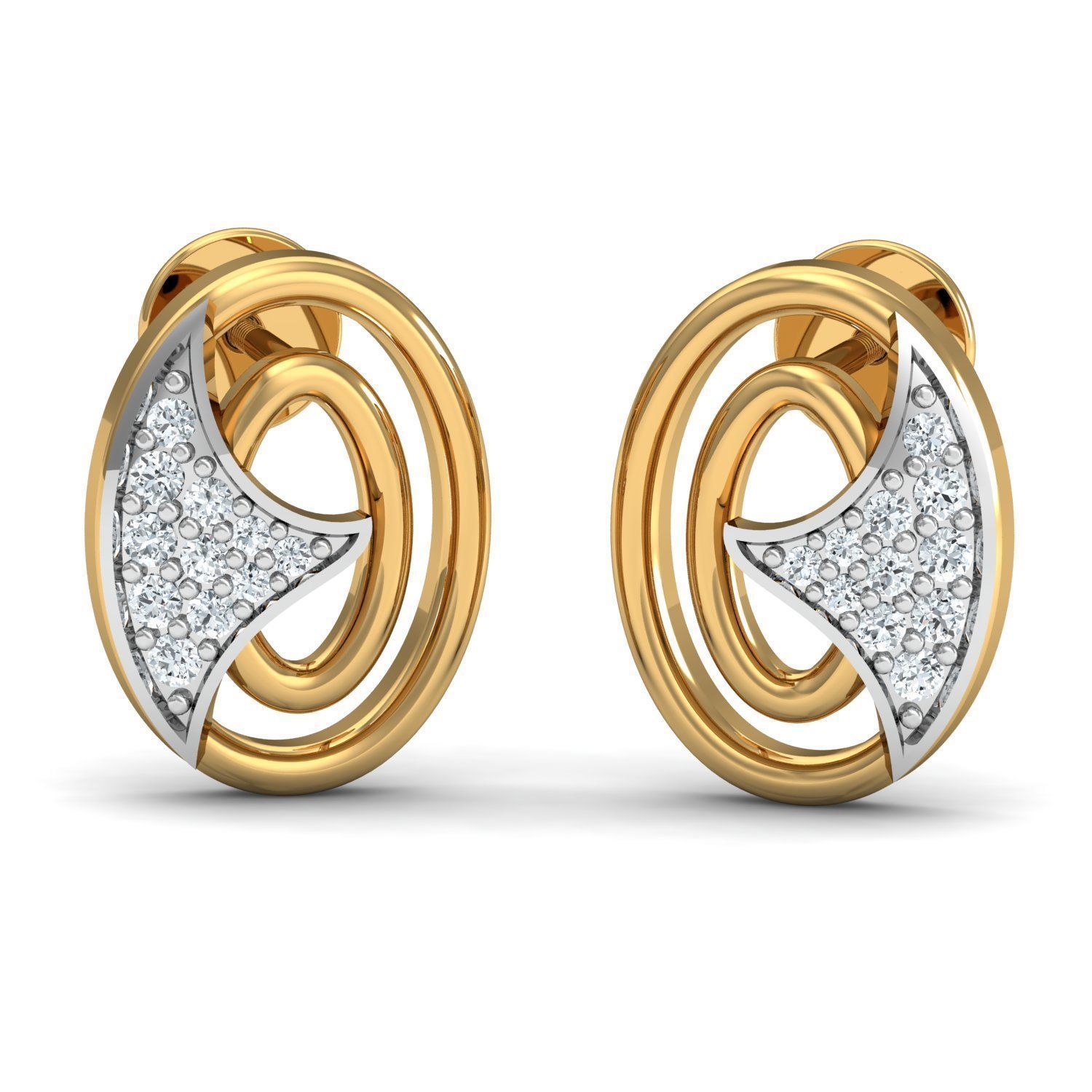 jwellary 3d model elegant diamond ring gold 3D model_31