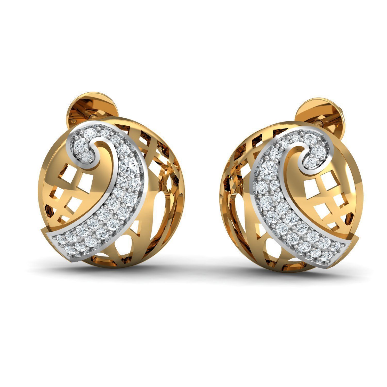 jwellary 3d model elegant diamond ring gold 3D model_22