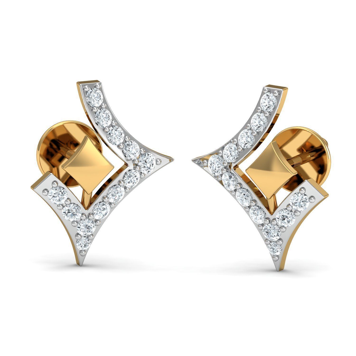 jwellary 3d model elegant diamond ring gold 3D model_1