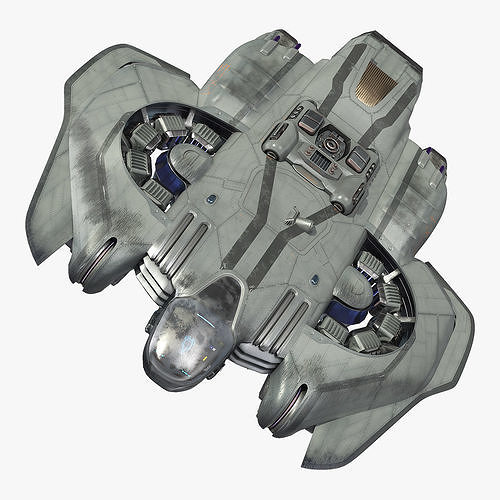 Sci Fi Dropship 3D model