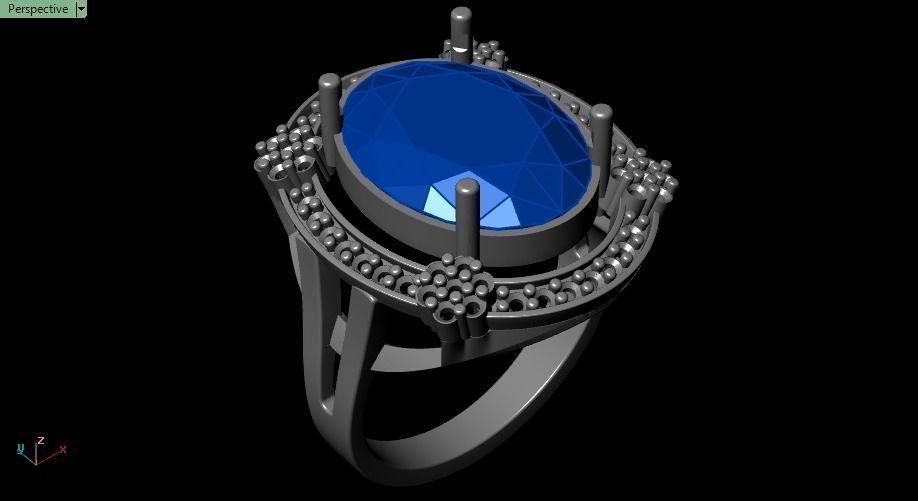 engagement ring 3D print model_17