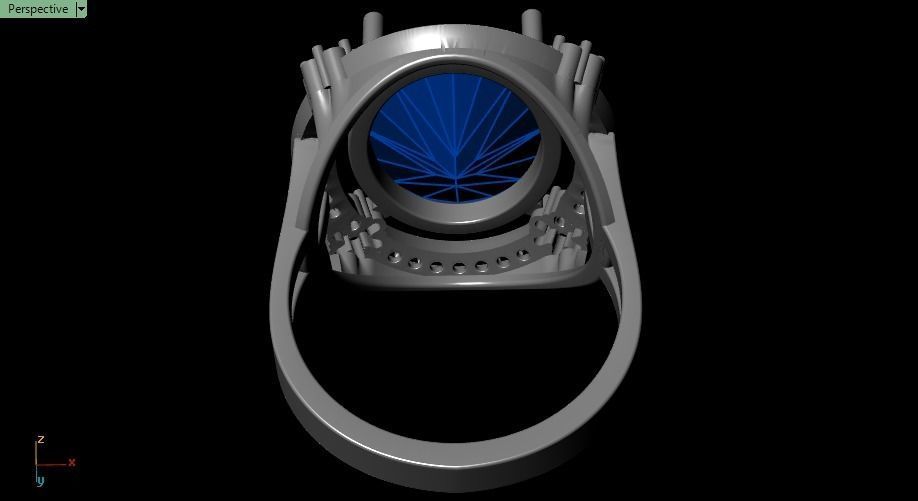 engagement ring 3D print model_16