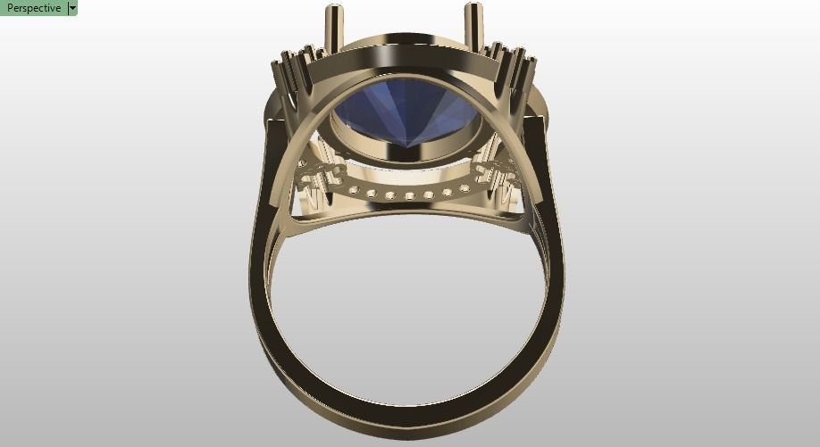engagement ring 3D print model_15