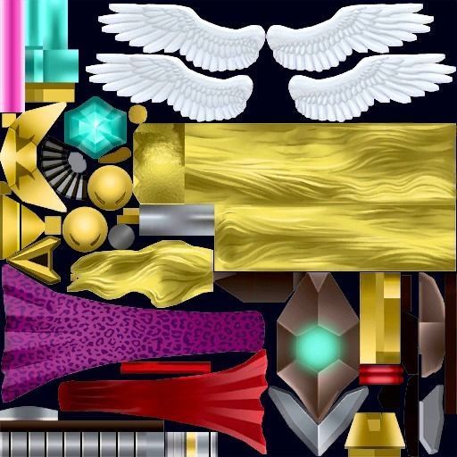 Leopardmon X statue of woman holding sword 3D print model_10