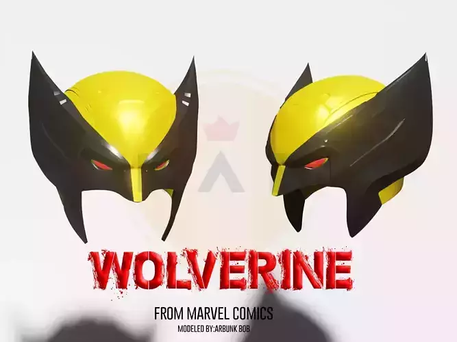 WOLVERINE FROM MARVEL COMICS WEARABLE HELMET 3D print model