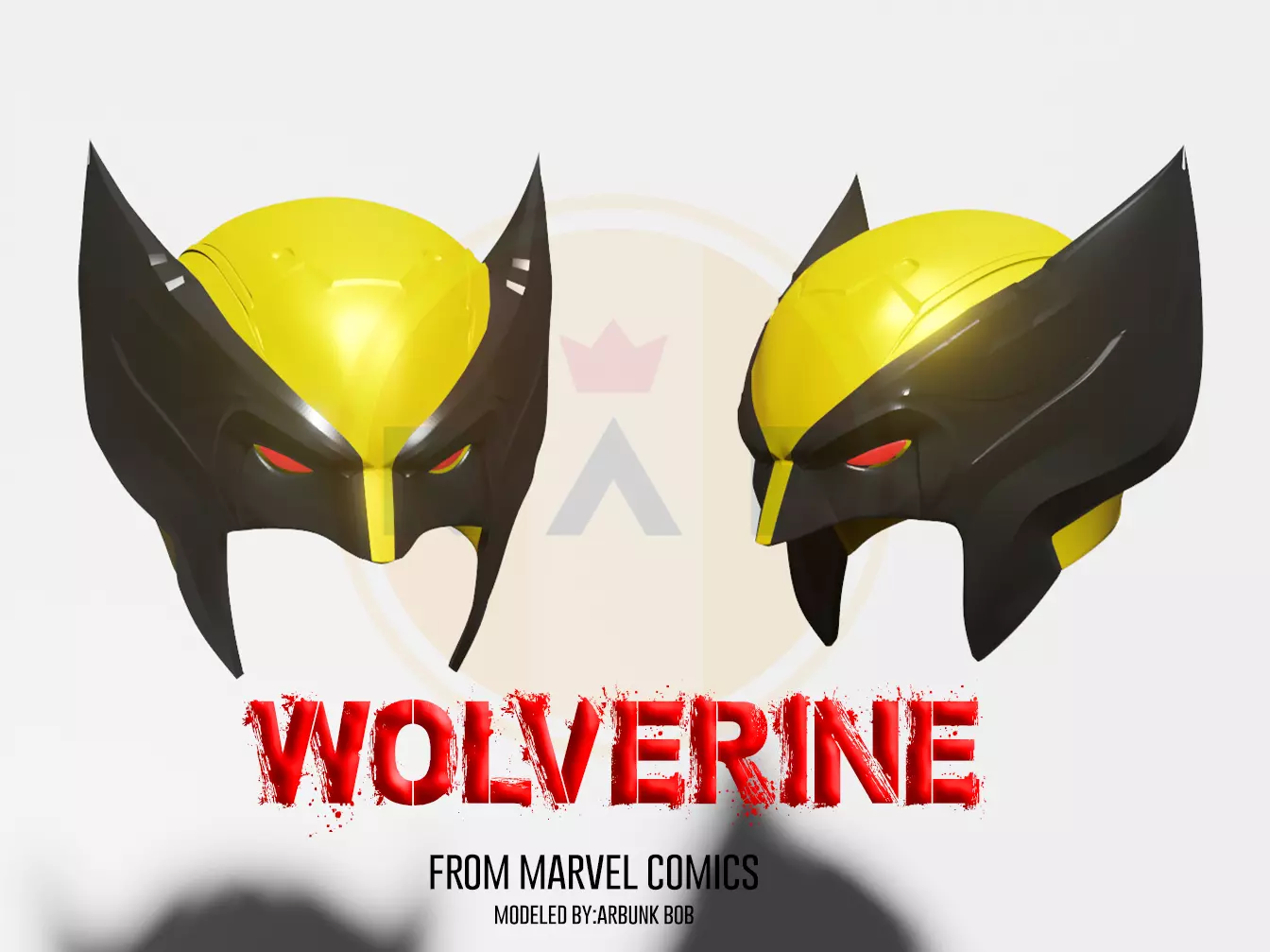 WOLVERINE FROM MARVEL COMICS WEARABLE HELMET 3D print model_0