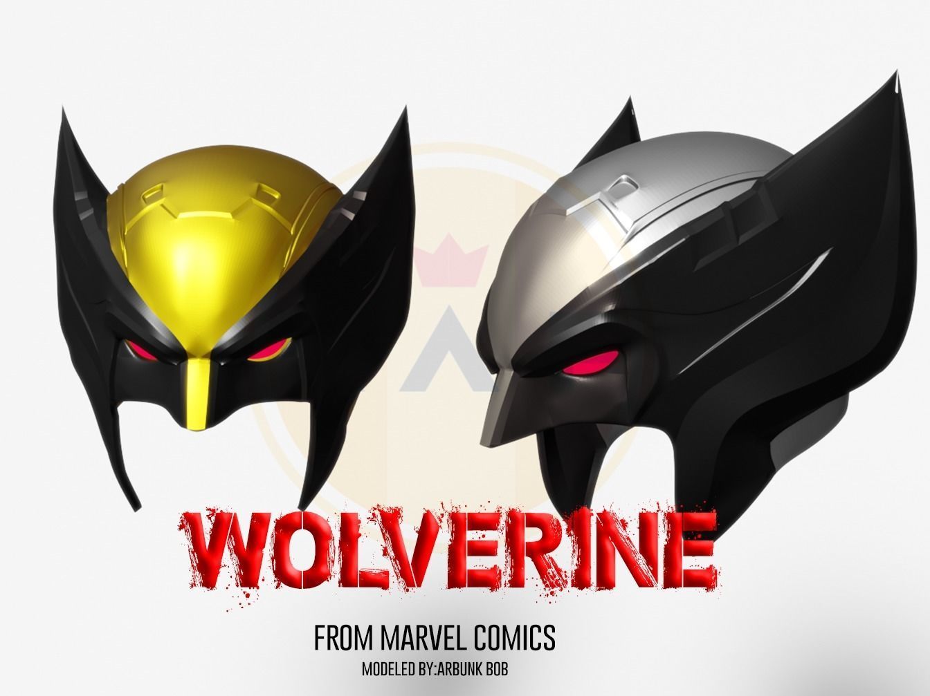 WOLVERINE FROM MARVEL COMICS WEARABLE HELMET 3D print model_2
