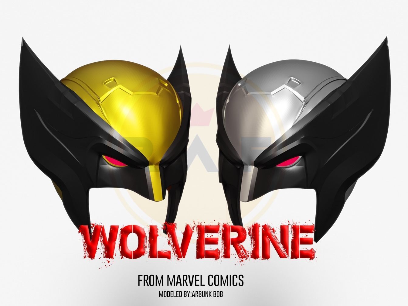 WOLVERINE FROM MARVEL COMICS WEARABLE HELMET 3D print model_1