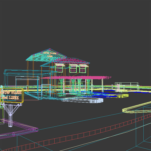 Car Wash and Lube 3D model_8