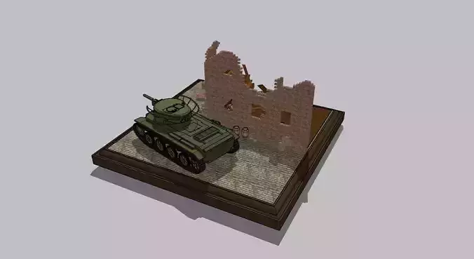 WWI diorama