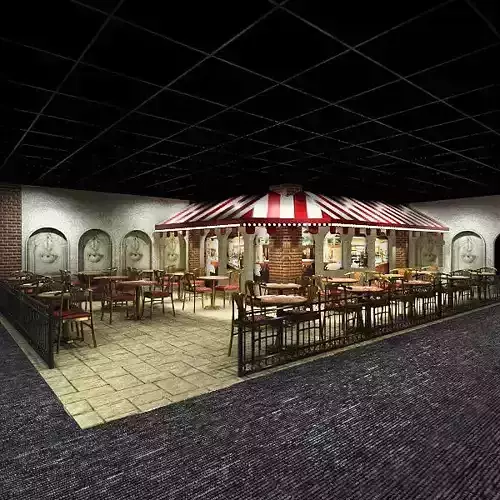 Interior Restaurant Patio