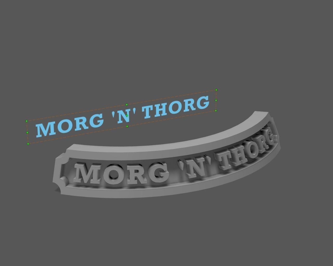 Custom nameplate for miniature bases 3D print model_9