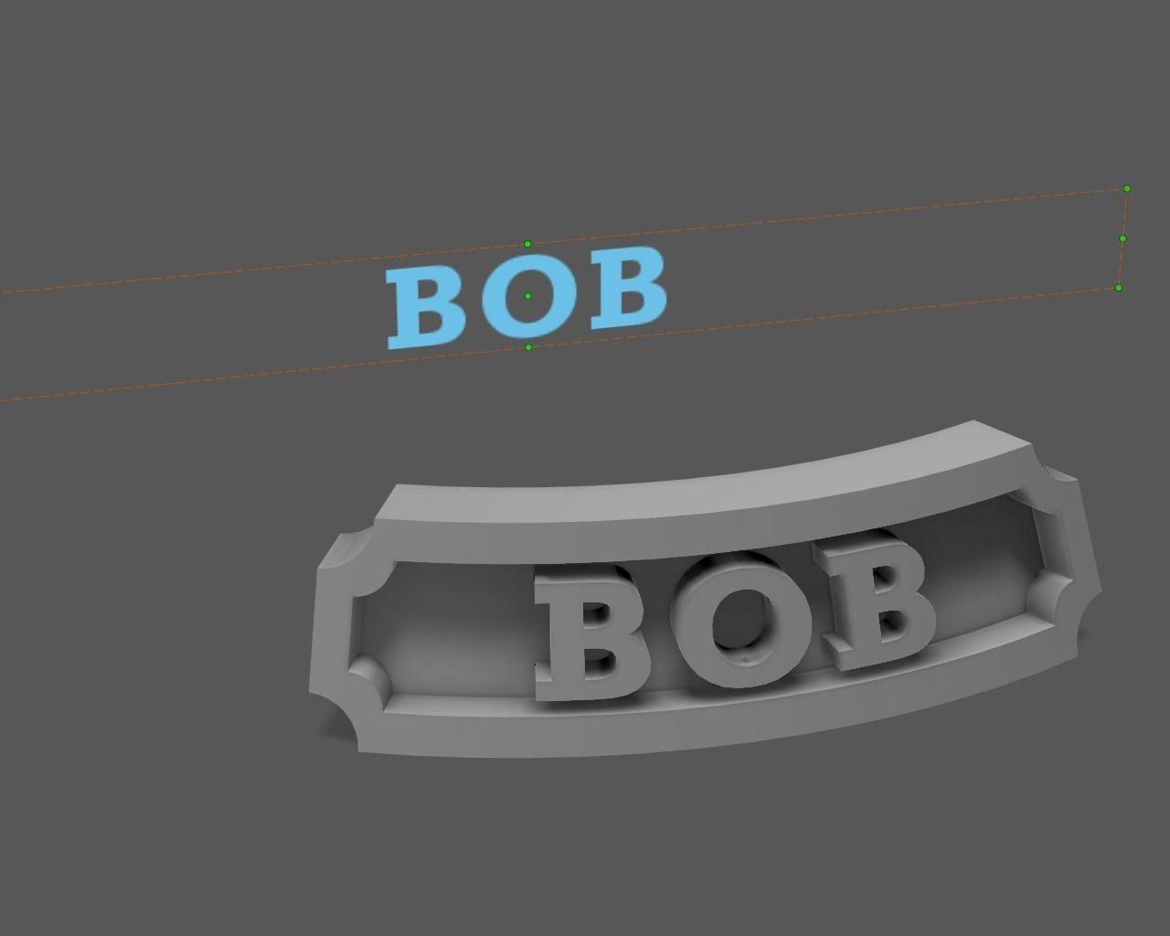 Custom nameplate for miniature bases 3D print model_8