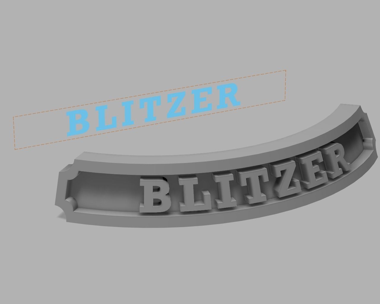 Custom nameplate for miniature bases 3D print model_10