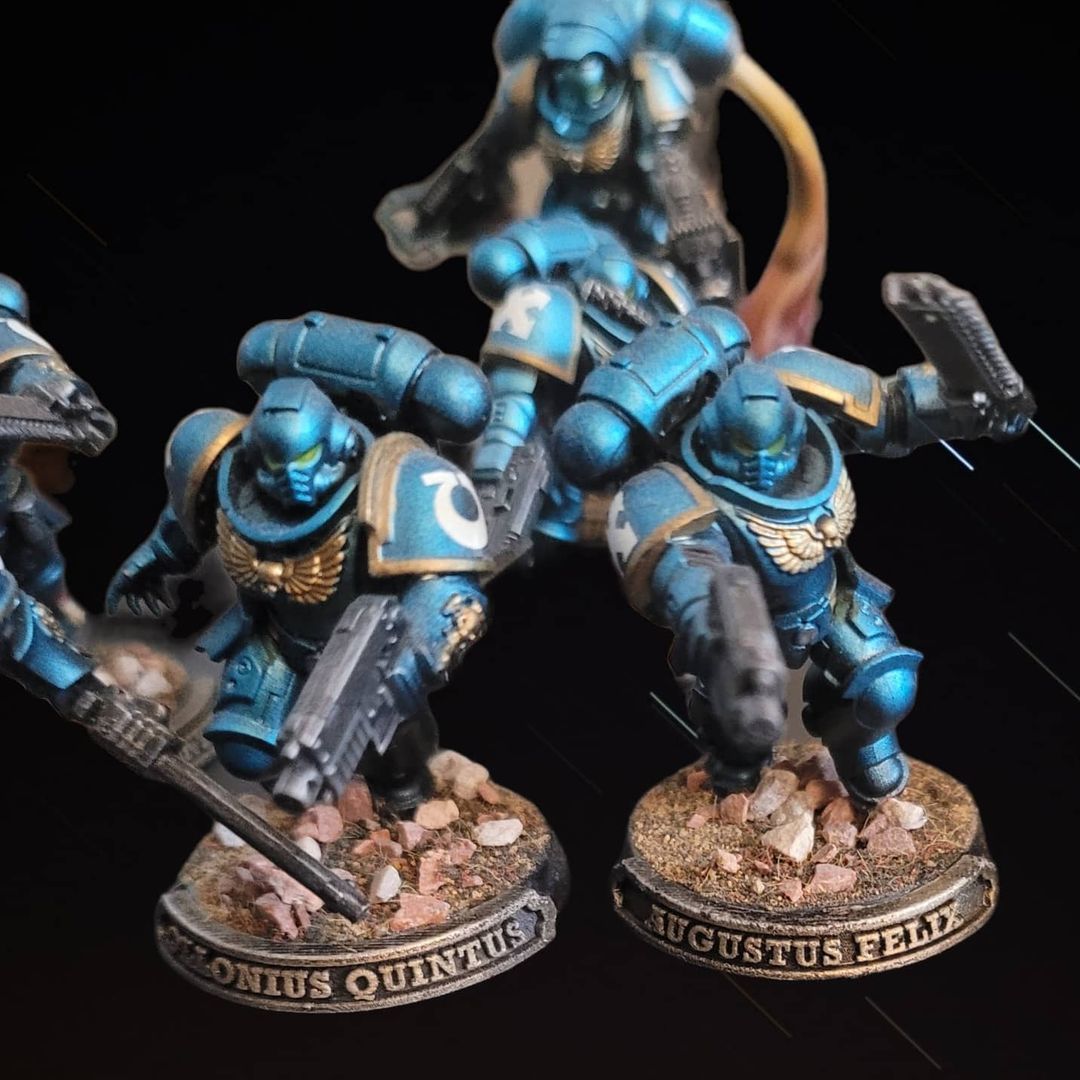 Custom nameplate for miniature bases 3D print model_2