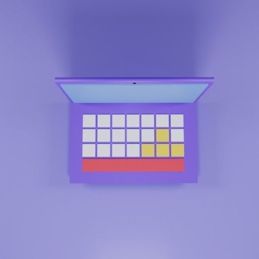 Simple Laptop 3D Model 3D model_4